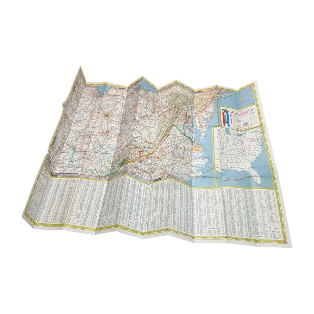 Vintage AAA & Gulf Travel Maps - United States Eastern & Southeastern - Lot of 3 - Picture 5 of 8